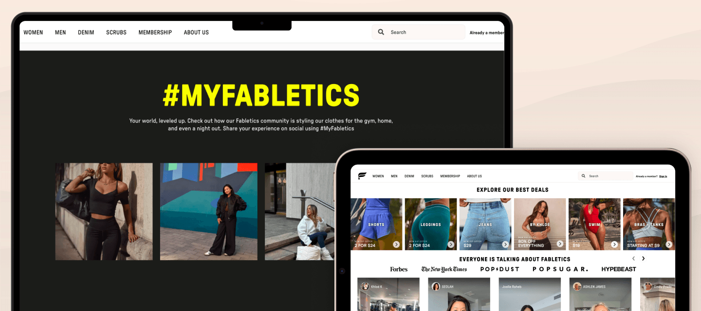 Fabletics Case Study | DTC Design Systems | Enspirit – What we built