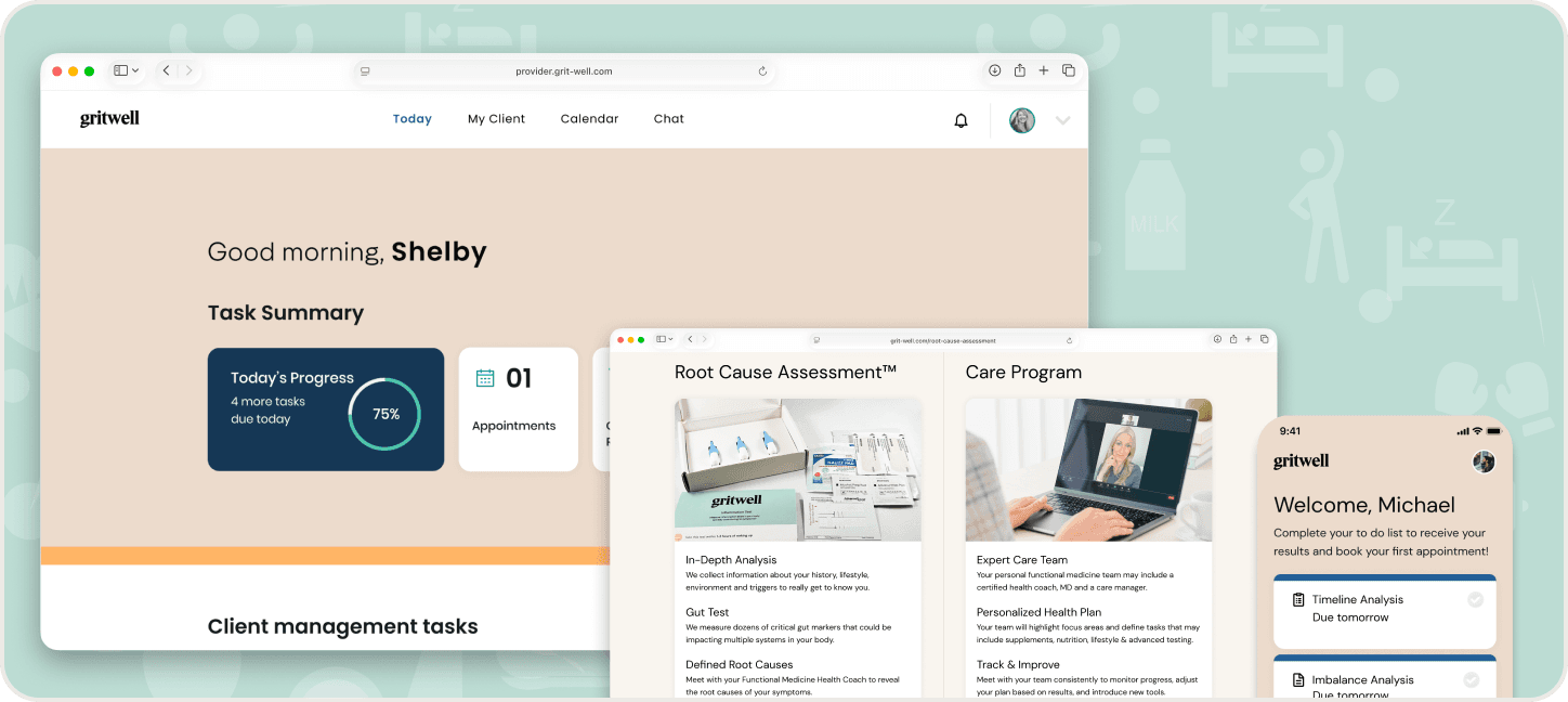 Gritwell Case Study | Healthcare MVP in 4 Months | Enspirit – What we built