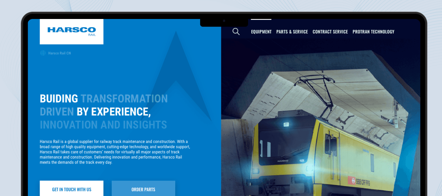 Harsco Rail Case Study | Industrial Platform Suite | Enspirit – The problem