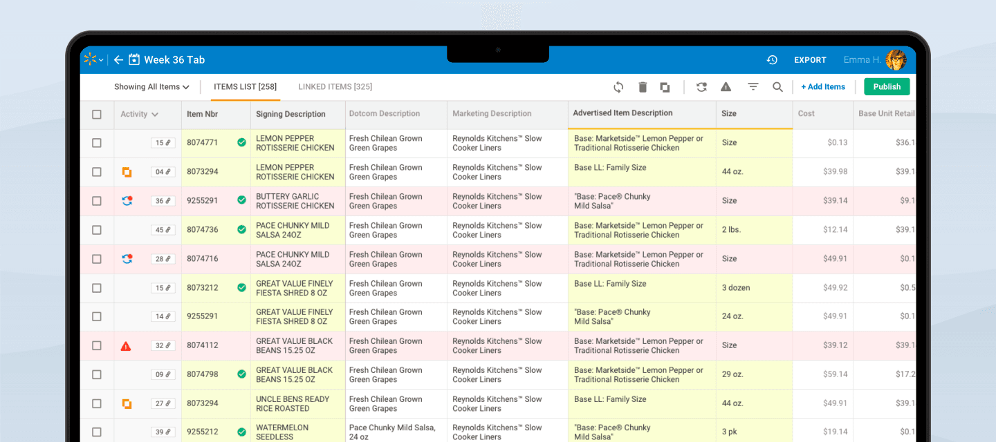 Walmart Campaign Item Management | MCIS Case Study | Enspirit – What we built