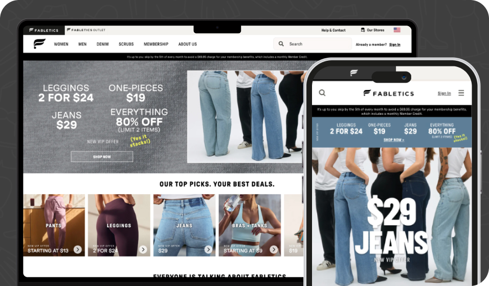 Fabletics DTC retail experience